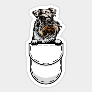 Standard Schnauzer Pocket Dog Sticker